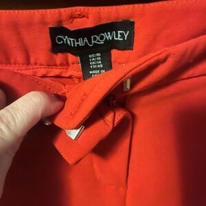 Cynthia Rowley Fiery Red Pants